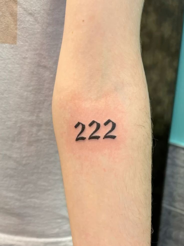Classic Black 222, a tattoo design rendered in bold.