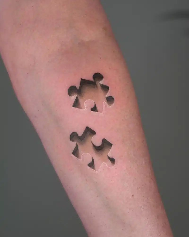 Angel & Devil Smiley Illusion Tattoo Design