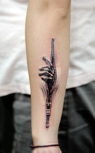 Cut-Out Puzzle Pieces Tattoo Design