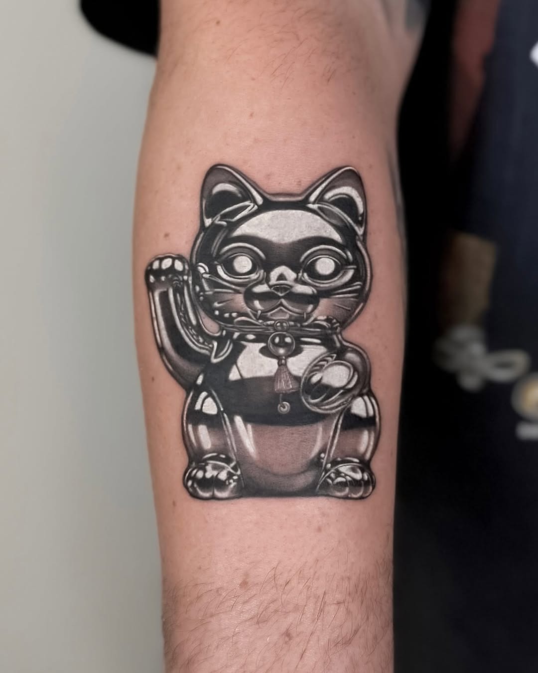 Unique 3D cat tattoo captures charm and depth Tattoo Design