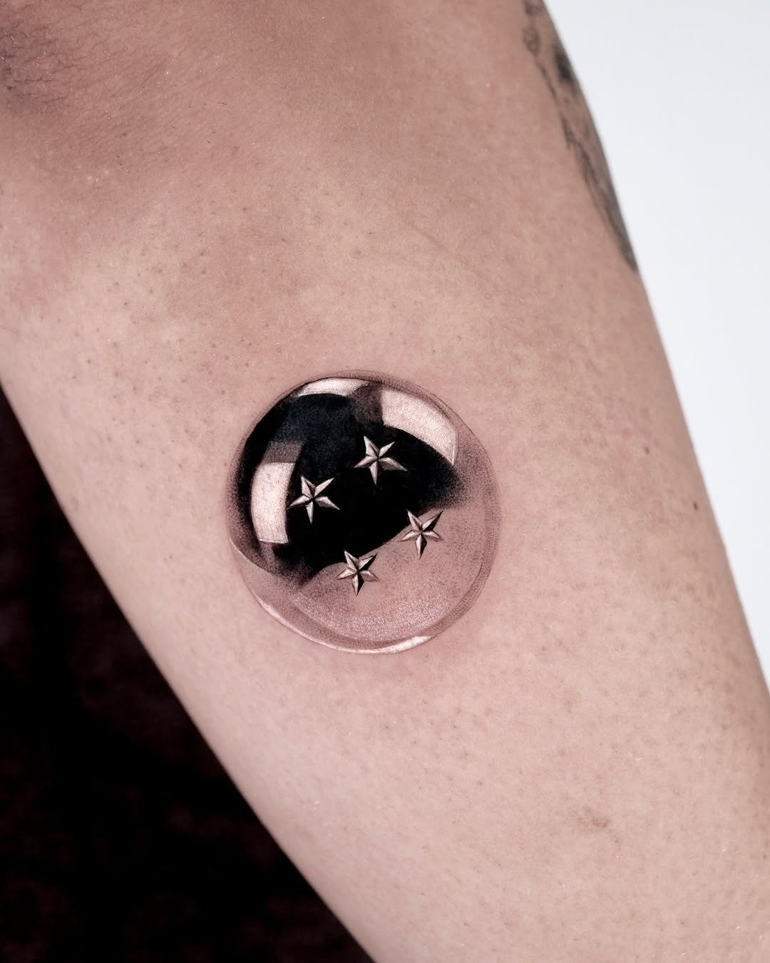 Unique 3D Star Bubble Tattoo Design Tattoo Design