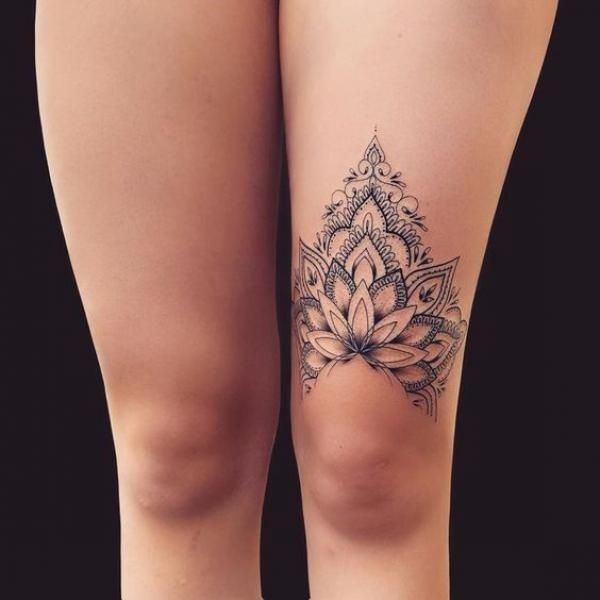 Ornamental Lotus Mandala Tattoo Tattoo Design