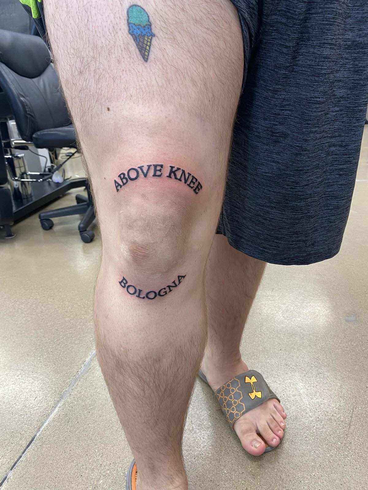 Playful words are tattooed Tattoo Design