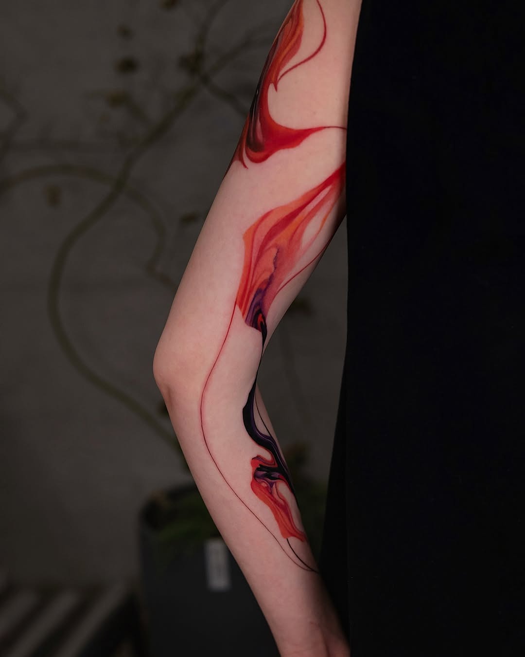 The design centers on fluid abstract with bold imagery that reads clearly at a glance.