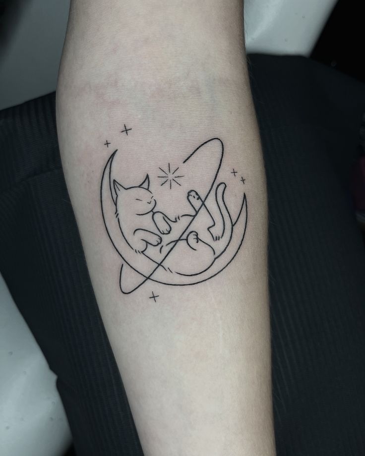 Floral Sniff and Smile Tattoo Design