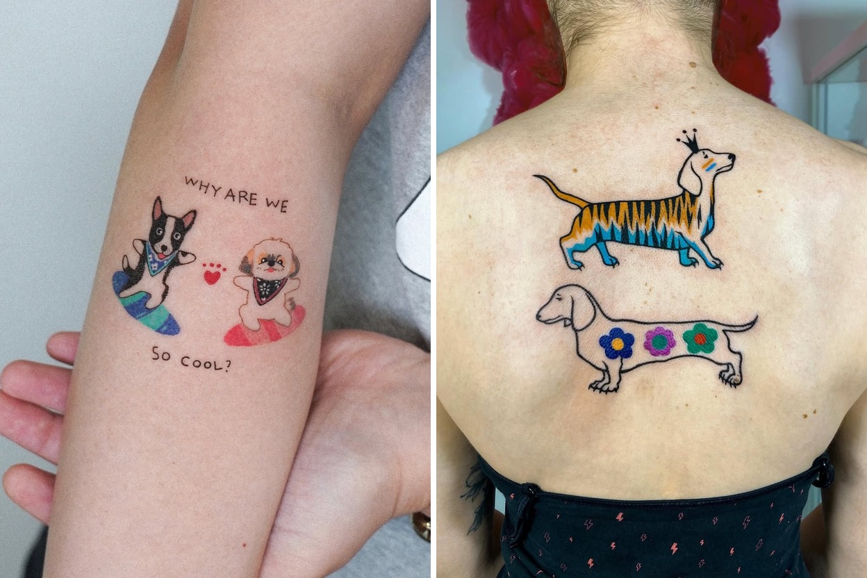 70+ Adorable Dog Tattoo Ideas & Inspiration Featured Lookbook Collage