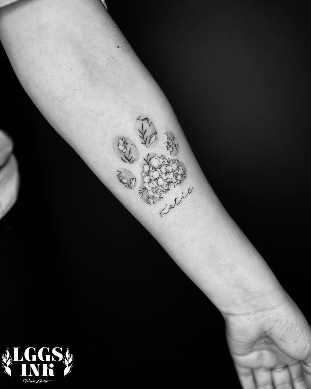 Personalized Dog Paw Print Tattoos Tattoo Design