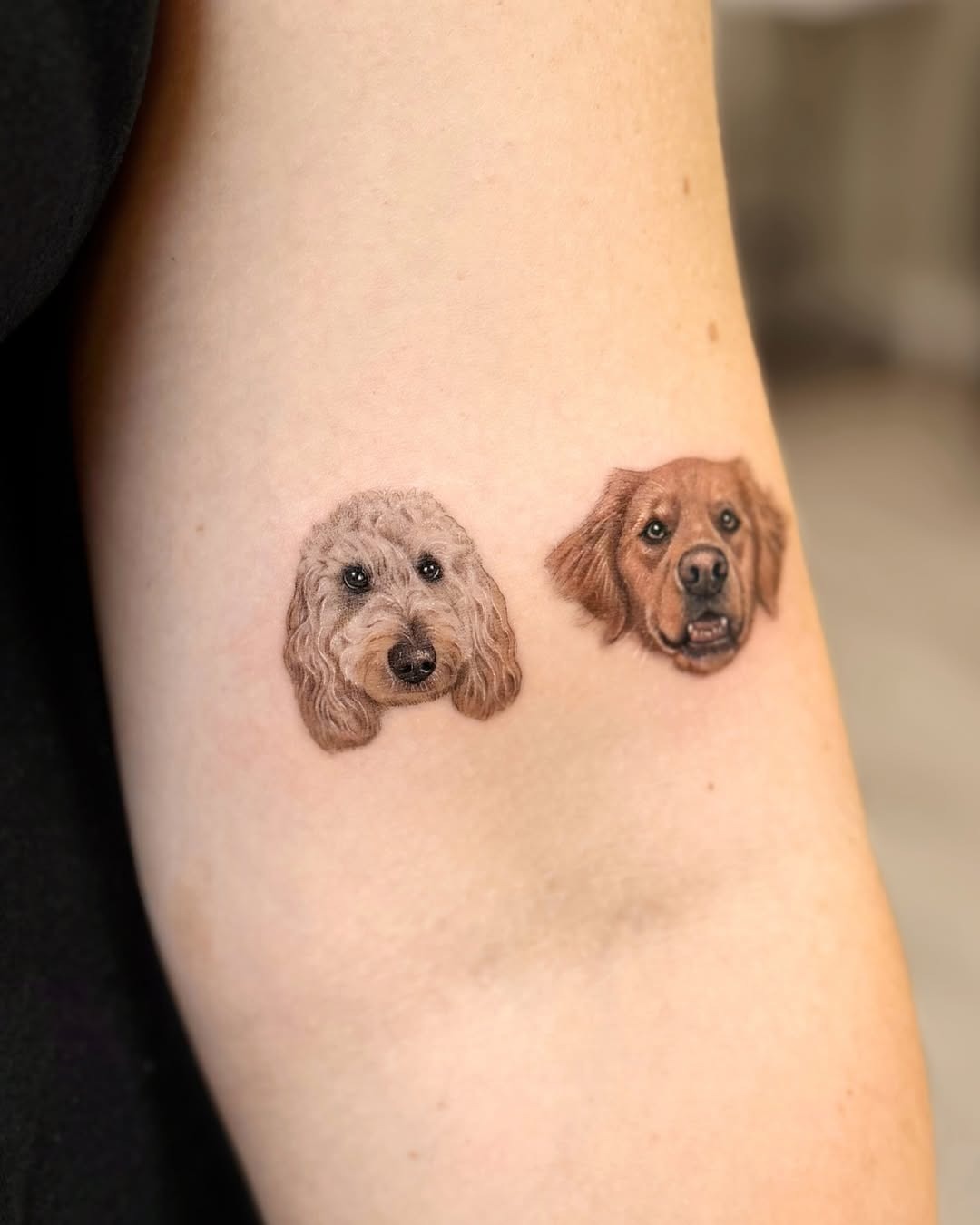 Realistic dog tattoos capturing beloved pets Tattoo Design