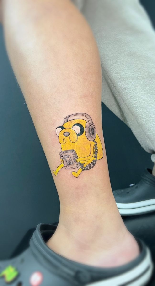 Jake With Headphones Mini Tattoo Tattoo Design