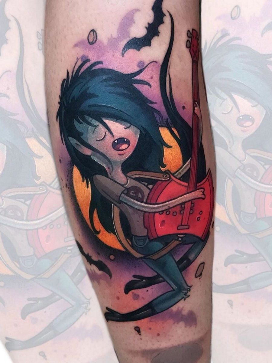 Marceline Rock-Star Portrait Tattoo Tattoo Design