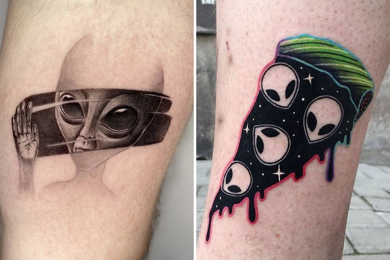27+ Alien Tattoo Ideas That Are Totally Out of This World Featured Lookbook Collage