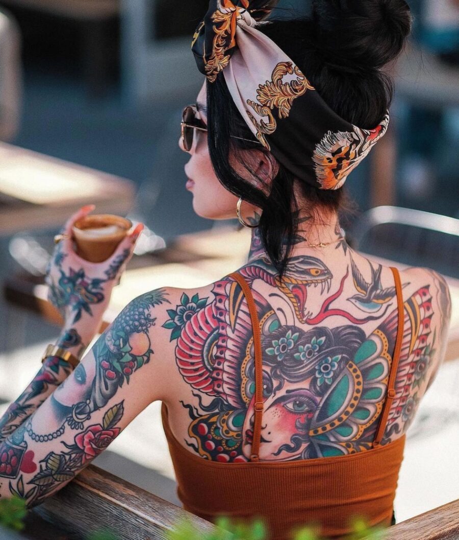 Vibrant Americana tattoo designs on display Tattoo Design