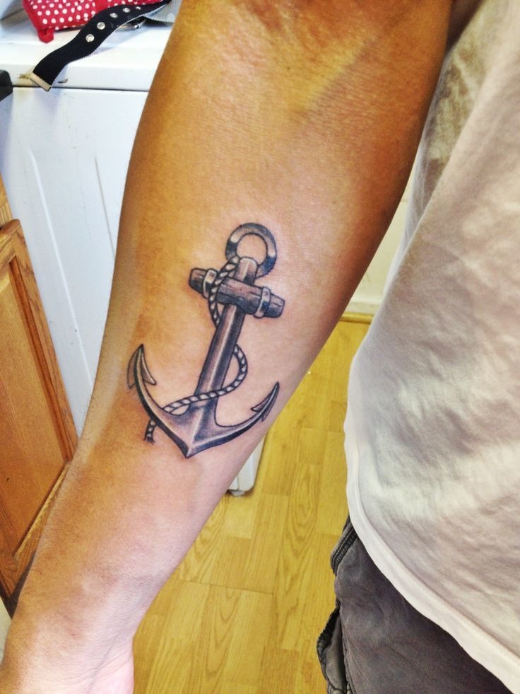 Sin In The Anchor Design Tattoo Design