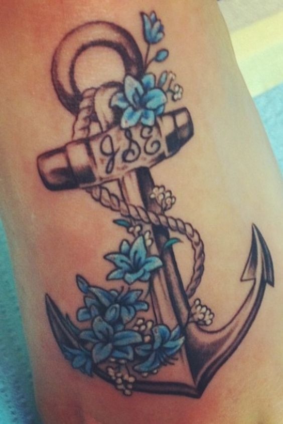 Lucky Anchor Tattoo Design
