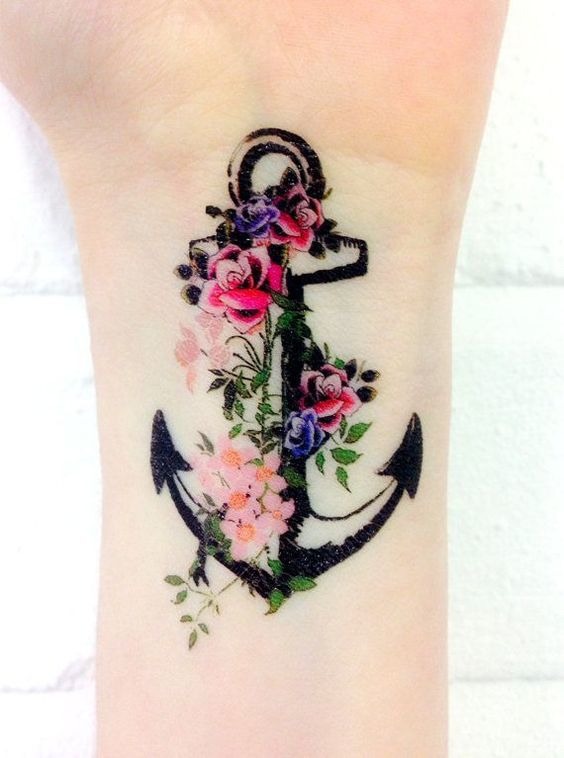 Sharp Anchor Tattoo Design