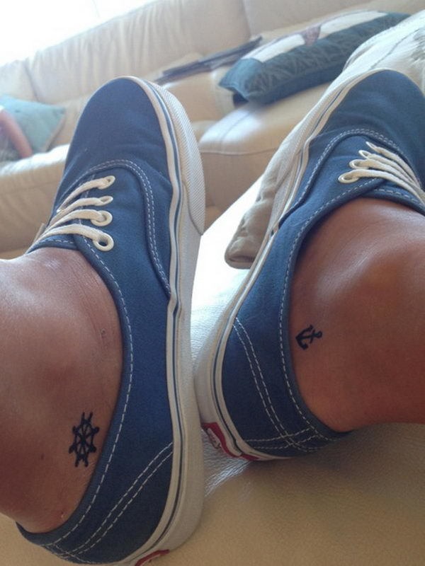 Split Matching Symbols Tattoo Design