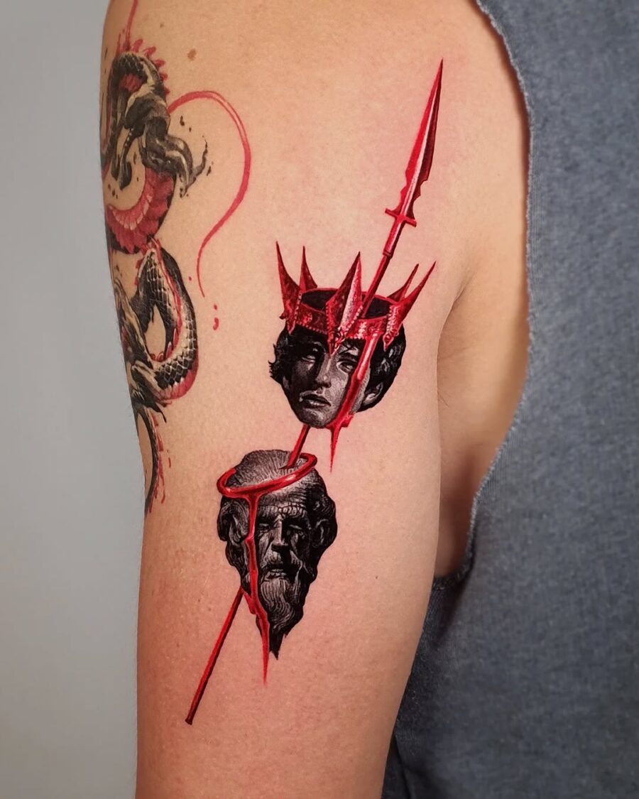 Bold depictions of Greek mythology come alive Tattoo Design