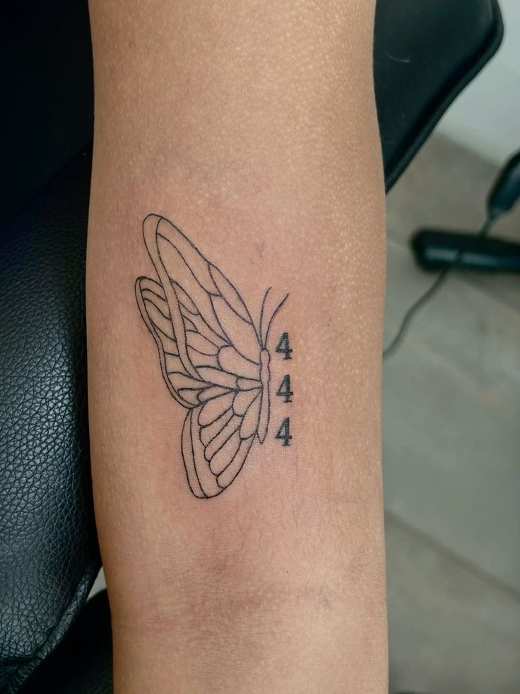 There's something endlessly poetic about combining a butterfly and angel number 444.