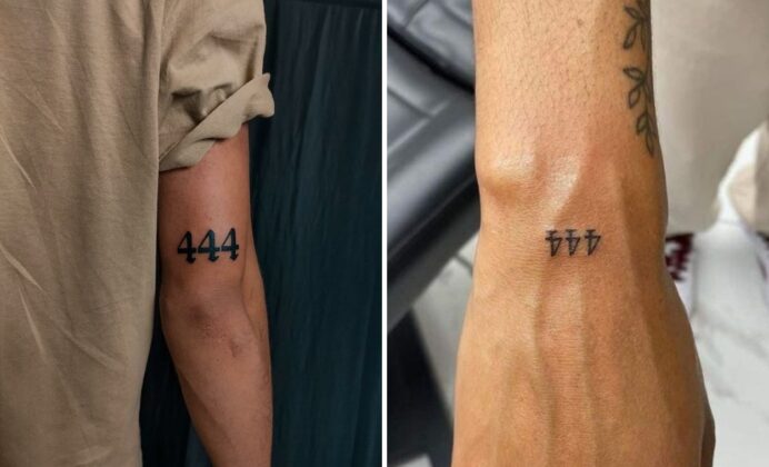 22+ Angel Number 444 Tattoo Ideas Full of Meaning and Personal Style