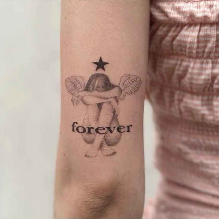 Forever Angel Memorial Tattoo Tattoo Design