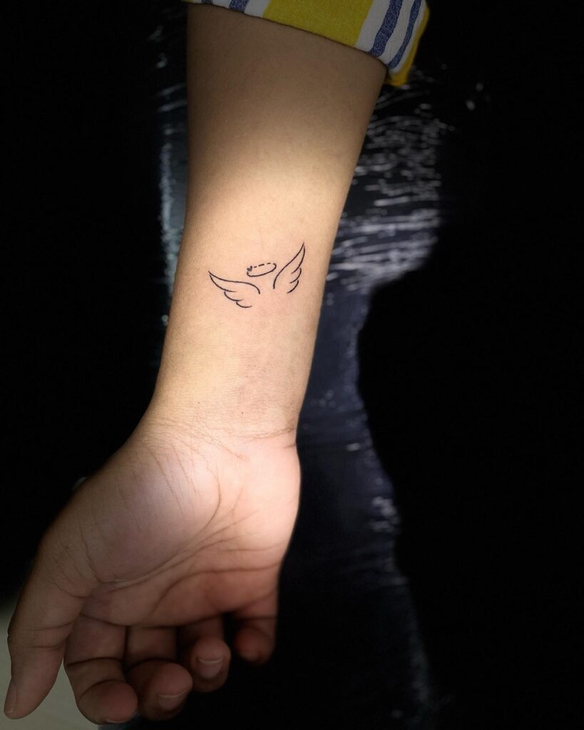 Bold Black Angel Wing Sleeve Tattoo Tattoo Design