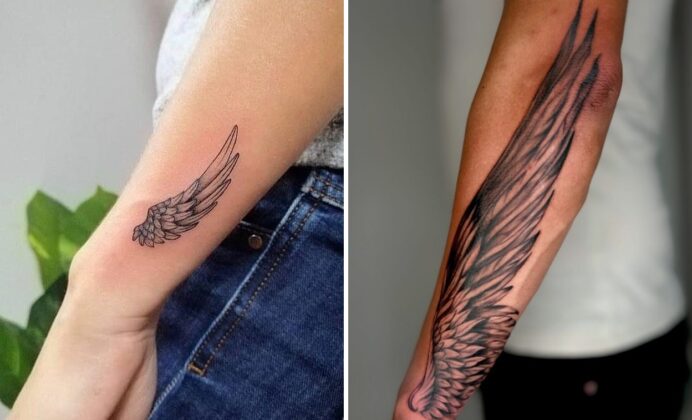 76+ Angel Wings Tattoo Ideas for Spiritual Souls