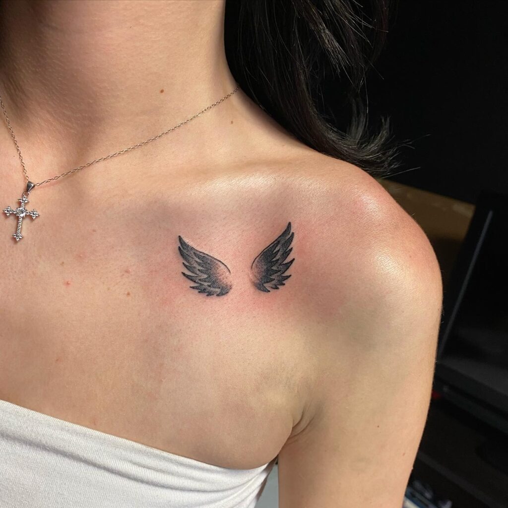 Small Angel Wings Tattoos Tattoo Design