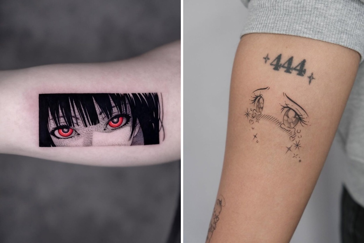 88+ Anime Eyes Tattoo Ideas & Inspiration Featured Lookbook Collage