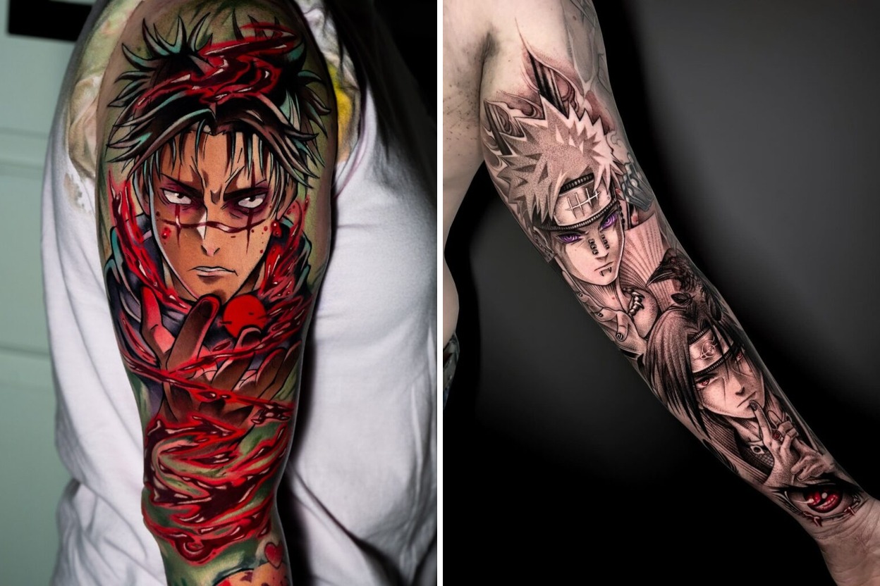 63+ Anime Tattoo Ideas & Inspiration Featured Lookbook Collage