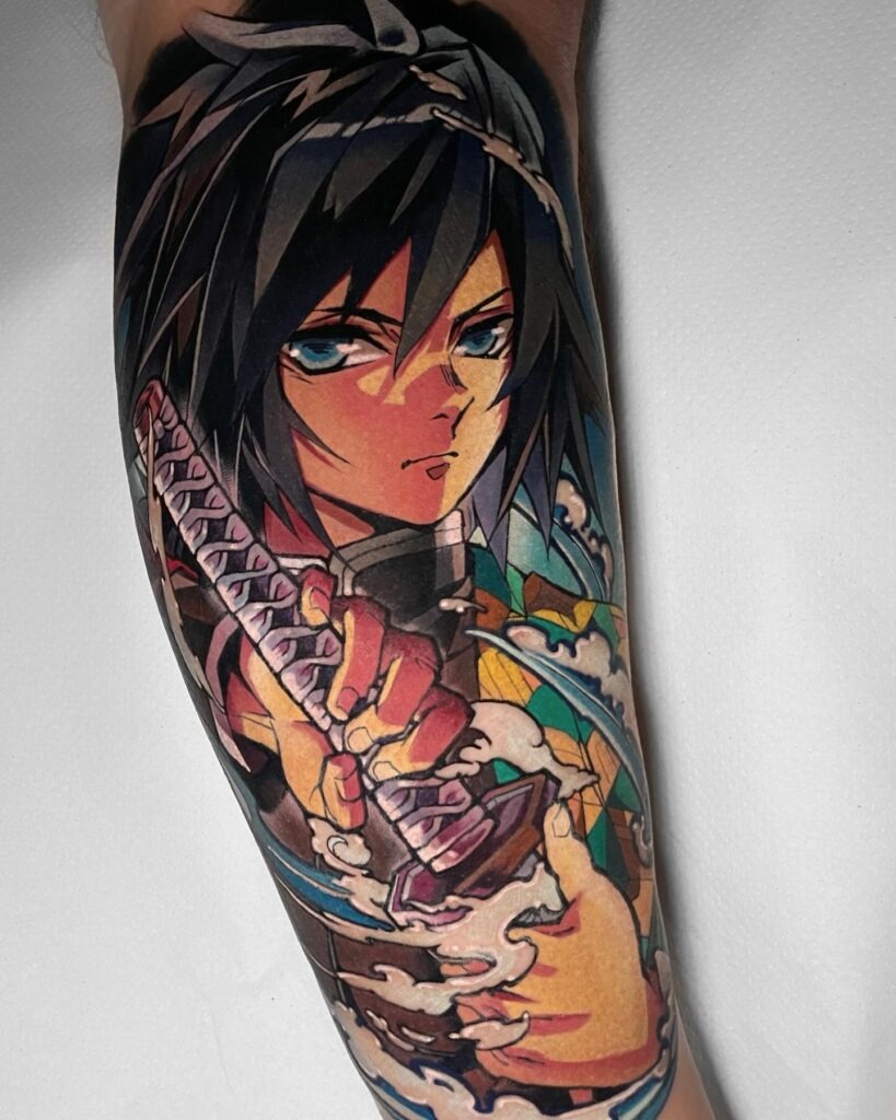 Giyuu Tomioka Water Hashira Tattoo Tattoo Design