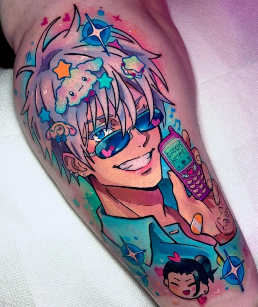 Gojo Satoru Kawaii Aesthetic Tattoo Tattoo Design