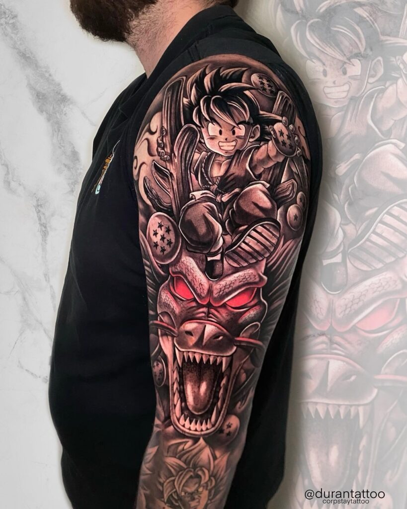 Goku's Dragon Spirit Tattoo Tattoo Design