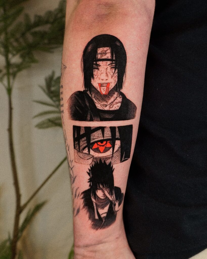 Itachi and Sasuke Uchiha Legacy Tattoo Tattoo Design