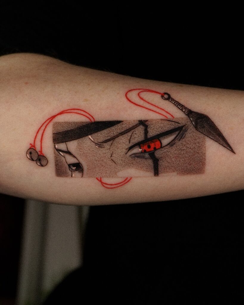 Itachi's Eternal Gaze Tattoo Tattoo Design