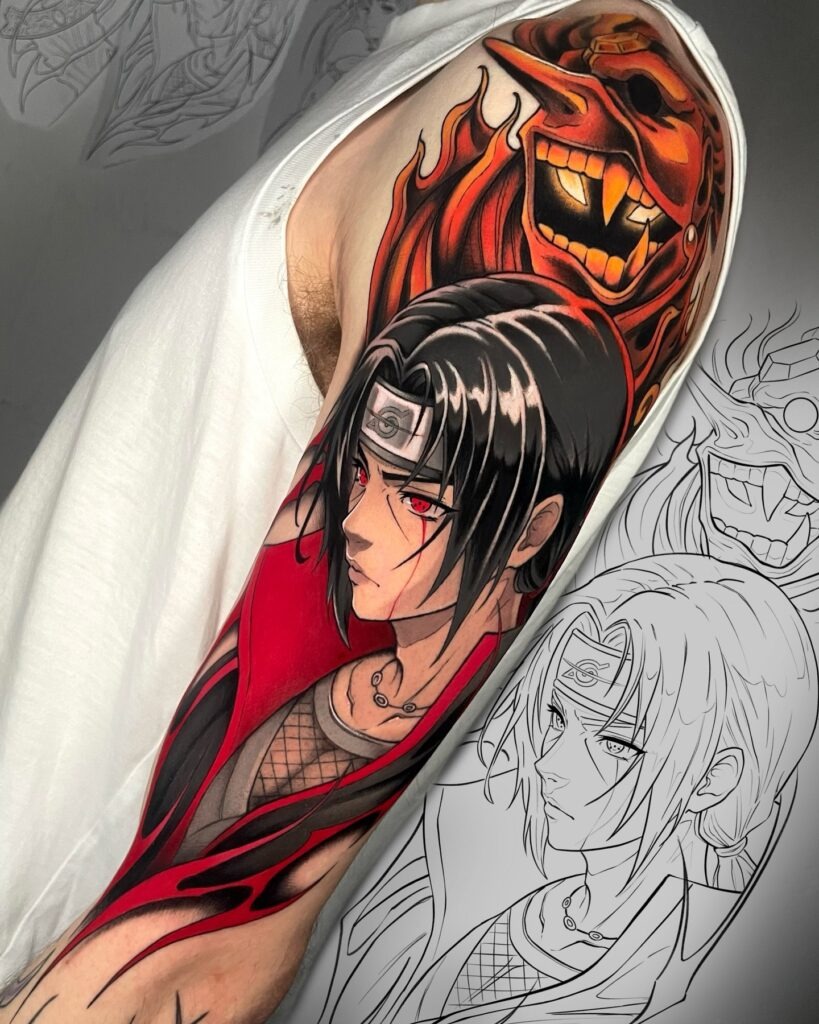 Itachi's Susanoo Awakening Tattoo Tattoo Design