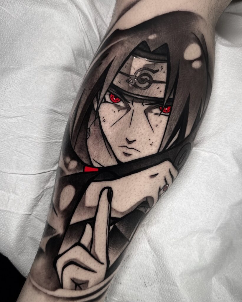 Itachi Uchiha Genjutsu Tattoo Tattoo Design