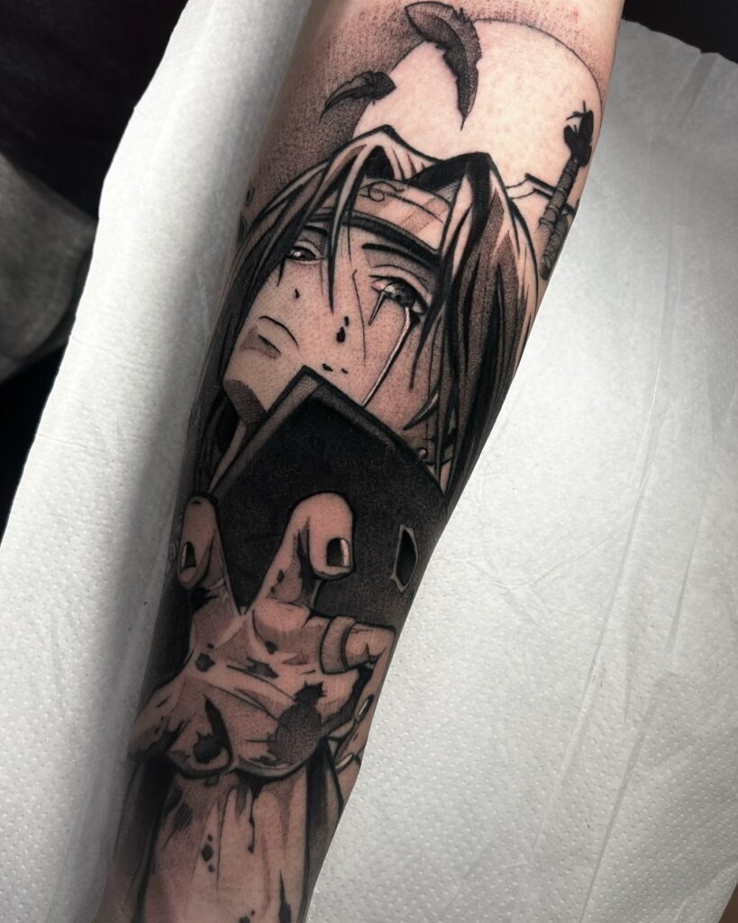 Itachi Uchiha's Farewell Tattoo Tattoo Design