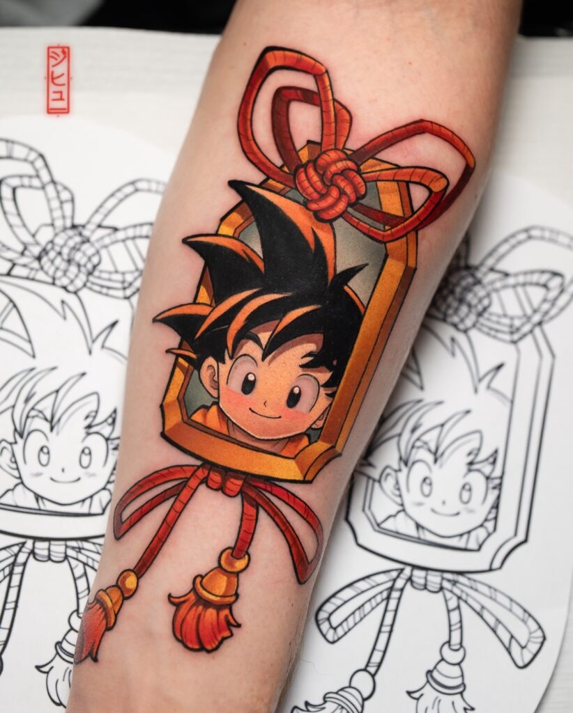 Kid Goku Omamori Tattoo Tattoo Design