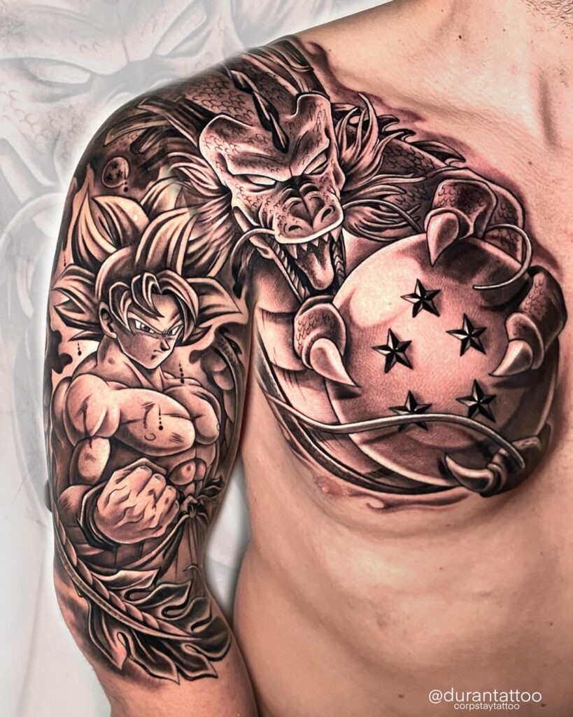 Legendary Dragon Ball Tattoo Tattoo Design