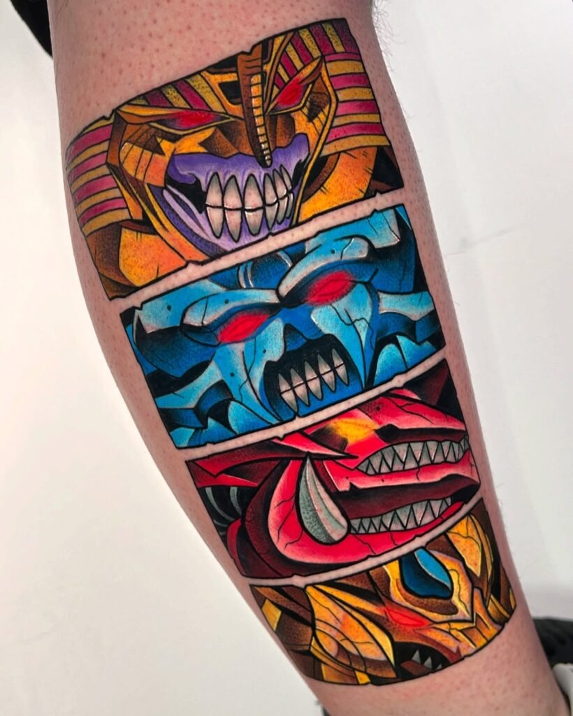Legendary Egyptian God Cards Tattoo Tattoo Design