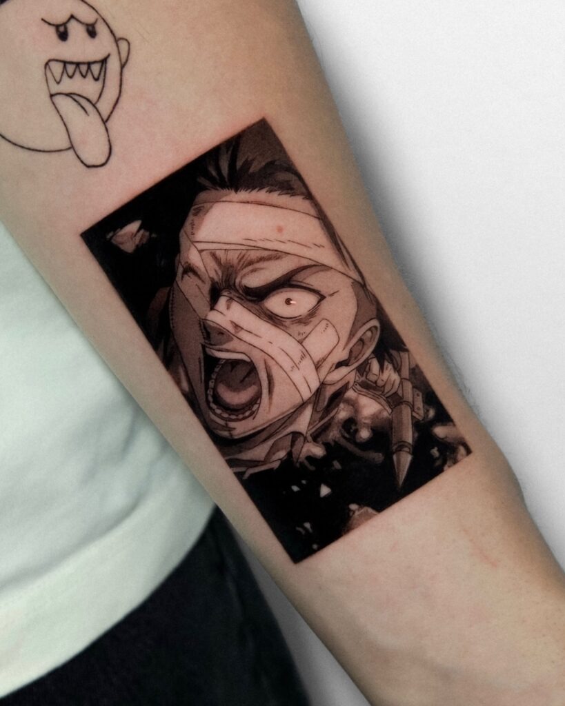 Levi Ackerman's Battle Fury Tattoo Tattoo Design