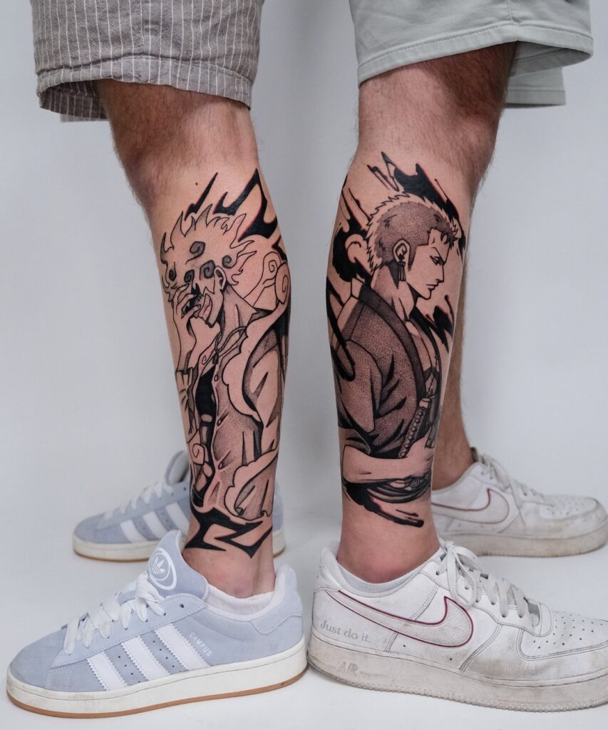 Luffy and Zoro's Unbreakable Will Tattoo Tattoo Design