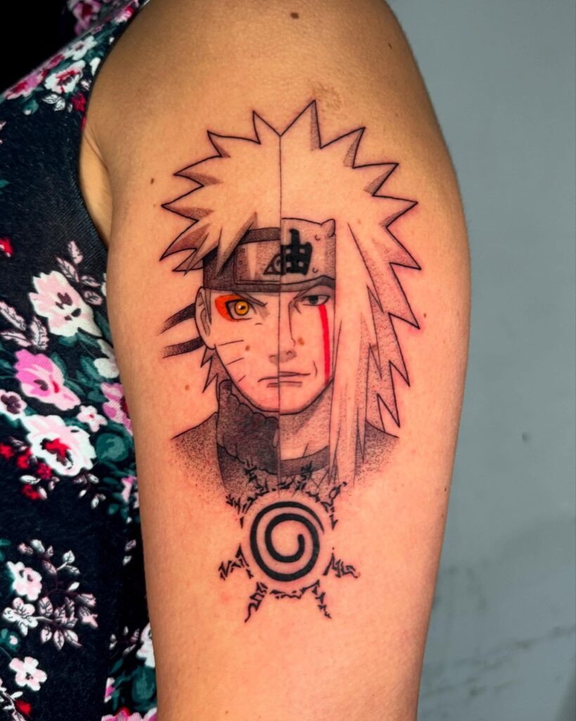 Naruto and Jiraiya Legacy Tattoo Tattoo Design