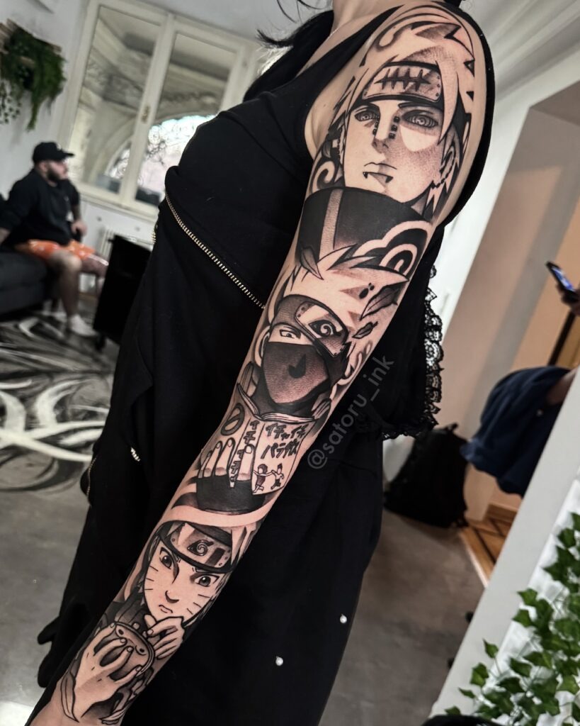 Naruto Full Sleeve Tattoo Tattoo Design