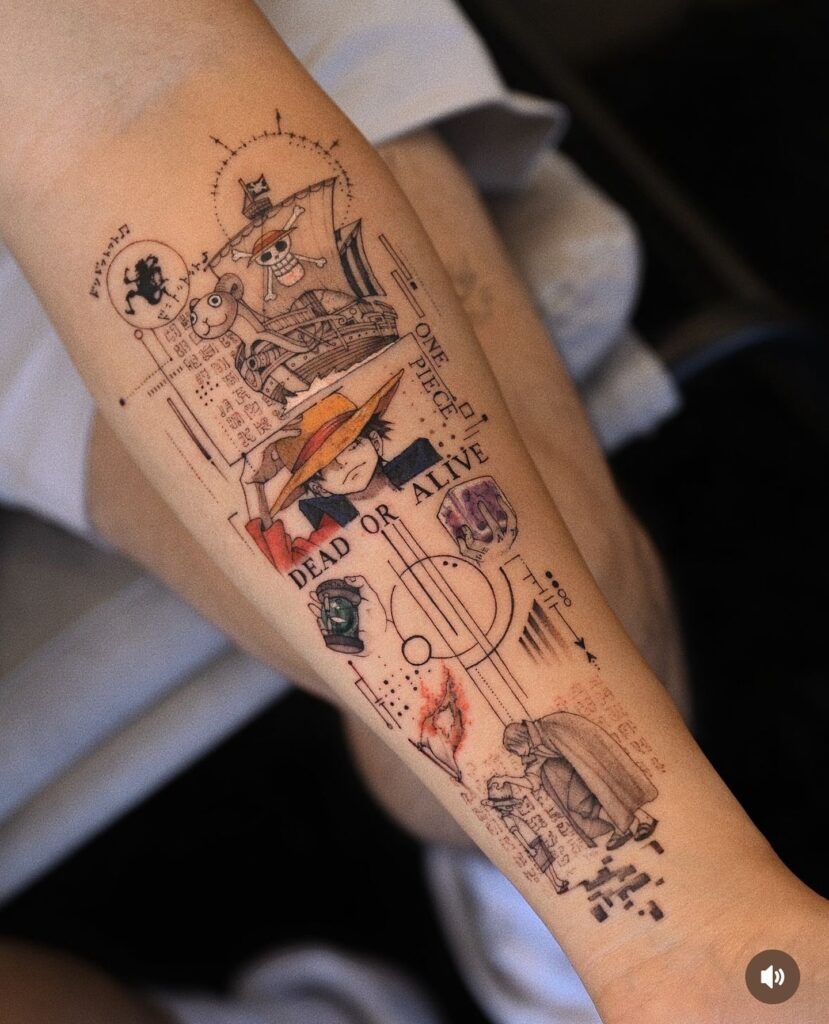 One Piece Eternal Journey Tattoo Tattoo Design