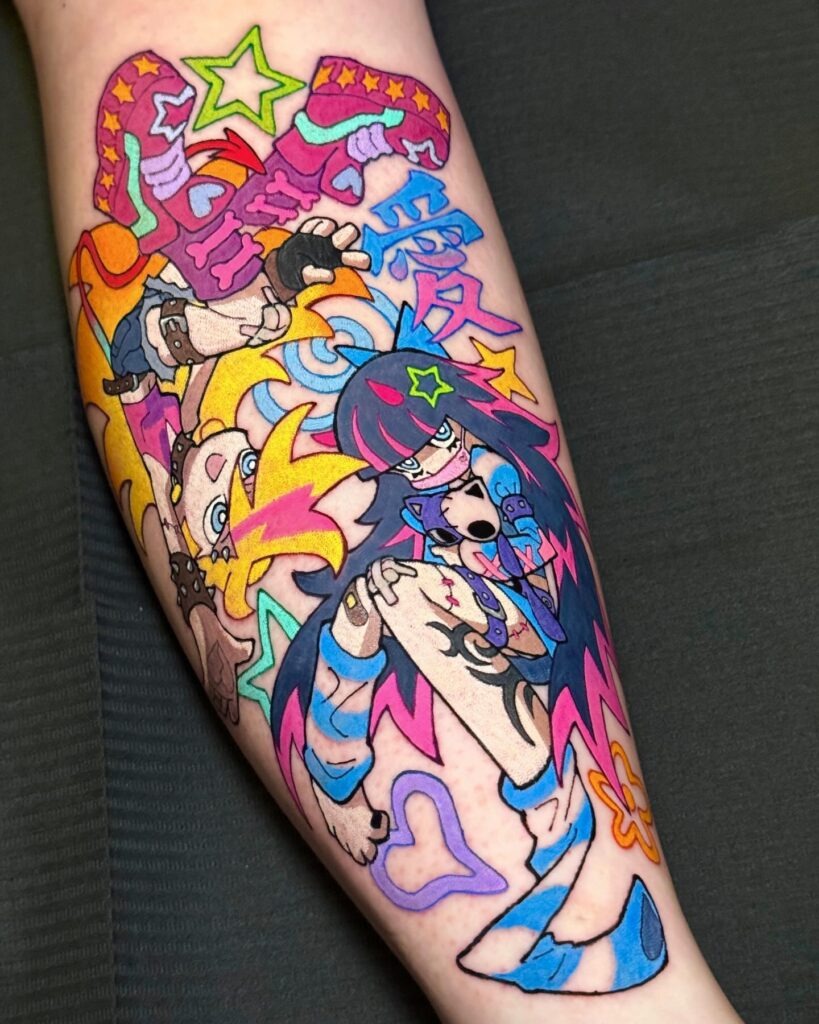 Panty & Stocking's Chaotic Energy Tattoo Tattoo Design