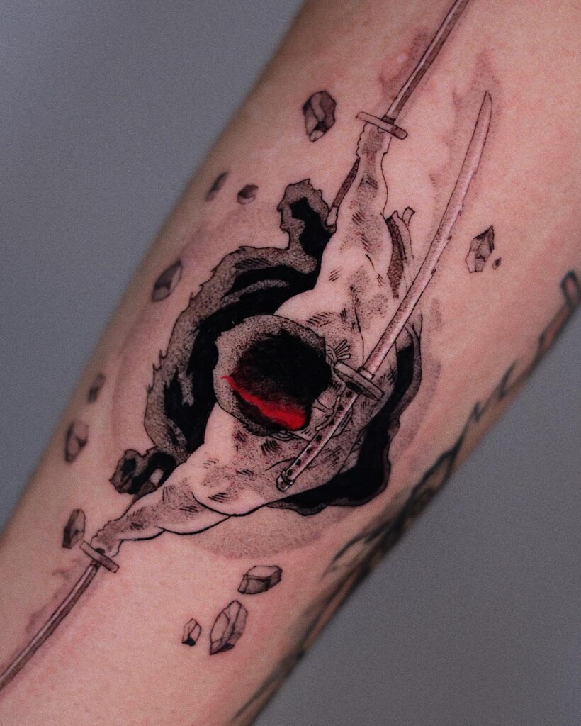 Roronoa Zoro King of Hell Tattoo Tattoo Design