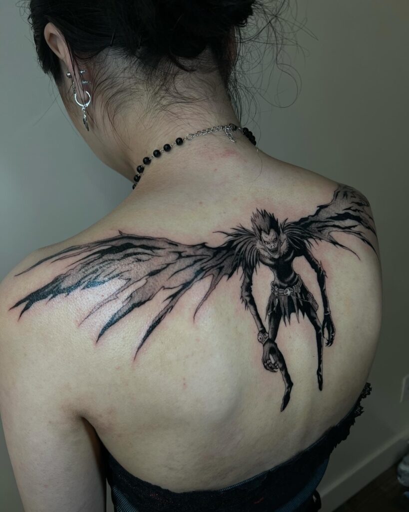 Ryuk Shinigami Wings Tattoo Tattoo Design