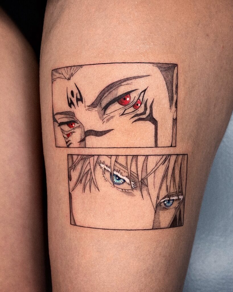 Sukuna x Gojo Eternal Rivalry Tattoo Tattoo Design