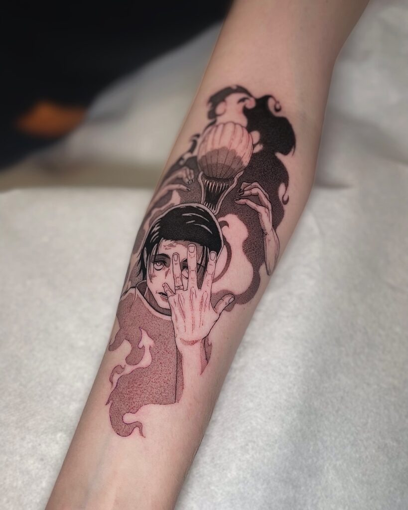 Yuta Okkotsu and Rika Curse Tattoo Tattoo Design